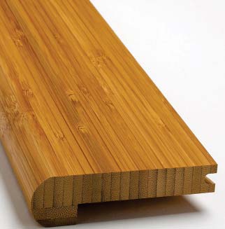 Plyboo Stair Nosing, Amber Edge Grain Bamboo Flooring Accessories